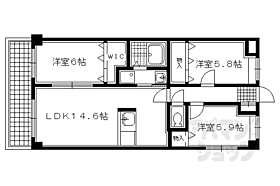 京都府京都市左京区下鴨宮崎町（賃貸マンション3LDK・1階・70.21㎡） その2