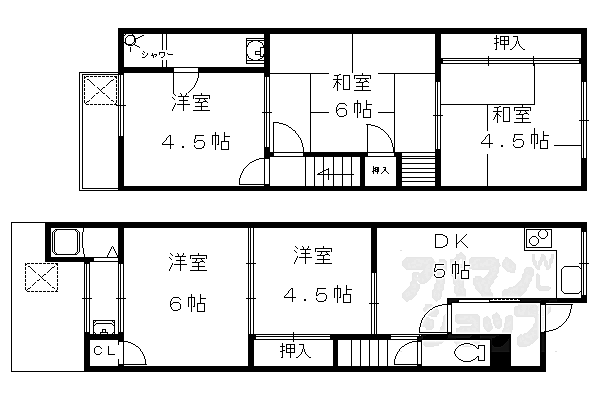 上賀茂馬ノ目町貸家26－3 KASIYA｜京都府京都市北区上賀茂馬ノ目町(賃貸テラスハウス5K・--・51.69㎡)の写真 その2