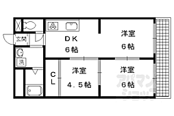 ニュー太田 2階2LDKの間取り