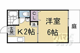 京都府京都市左京区北白川蔦町（賃貸アパート1K・1階・21.21㎡） その2