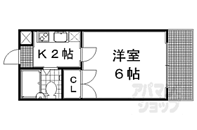 北斗ハイツ 202 ｜ 京都府京都市左京区松ケ崎桜木町（賃貸マンション1K・2階・16.80㎡） その2