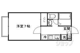 エステートピア藤澤 208 ｜ 京都府京都市北区上賀茂女夫岩町（賃貸アパート1K・2階・23.46㎡） その2