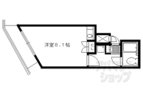 京都府京都市上京区般舟院前町（賃貸マンション1R・5階・21.62㎡） その2