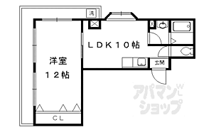 第2池田ビル 305 ｜ 京都府京都市北区大宮南田尻町（賃貸マンション1LDK・3階・45.00㎡） その2