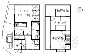 上賀茂赤尾町12－4貸家 KASIYA ｜ 京都府京都市北区上賀茂赤尾町（賃貸一戸建2LDK・--・63.76㎡） その2