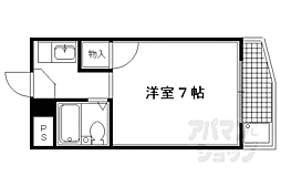 叡山電鉄叡山本線 茶山・京都芸術大学駅 徒歩2分の賃貸マンション 1階1Kの間取り