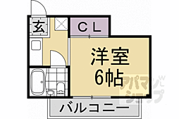 ハイツ島田 3階1Kの間取り