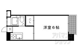 第3ロイヤルハイツ 1Kの間取図画像