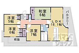京都地下鉄東西線 京都市役所前駅 徒歩5分の賃貸マンション 2階4LDKの間取り