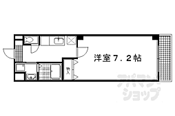 ミル・メゾンＴ2 2階1Kの間取り
