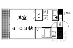 紫明ドミトリー 4階1Kの間取り