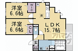 間取図画像 2LDK