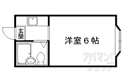サニーハイツ 3階1Kの間取り