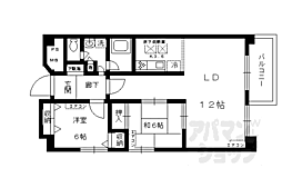 京都地下鉄東西線 蹴上駅 徒歩17分の賃貸マンション 4階2LDKの間取り