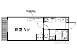 阪急京都本線 大宮駅 徒歩7分の賃貸マンション 4階1Kの間取り