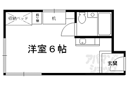 セゾン衣笠 ワンルームの間取図画像