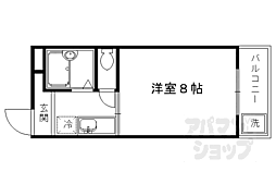 マンション馨 1Kの間取図画像