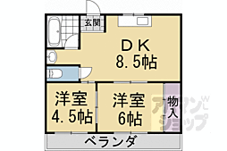メーゾンヴィオレット 2DKの間取図画像