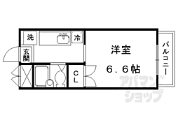アクアフォーレ 1Kの間取図画像