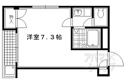 TOST栄洛館 1Kの間取図画像