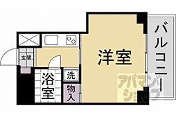 パークサイド岡崎 1Kの間取図画像