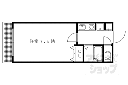シュール西賀茂 1Kの間取図画像