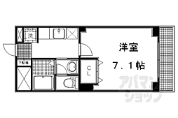 ロイヤルプラザ堀川 1Kの間取図画像