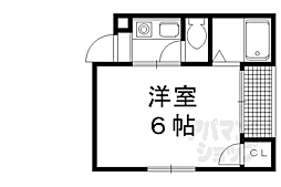 レジデンス陽明 1Kの間取図画像