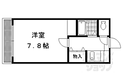 木全マンション 1Kの間取図画像