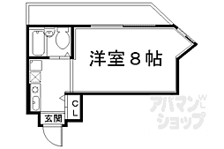 エルフレックス 1Kの間取図画像