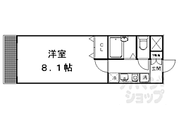 プルジュールキタヤマ 1Kの間取図画像