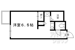 レオパレス松ケ崎 1Kの間取図画像