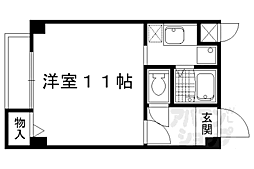 栢森ビルマイシティ 1Kの間取図画像