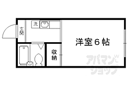 KSレジデンス京都洛北 1Kの間取図画像