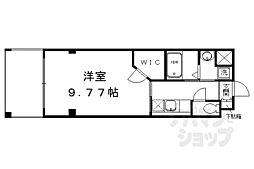PINE館 1Kの間取図画像