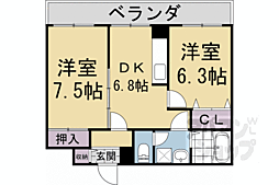 サン・フローラ洛北 2階
