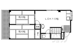 メゾン.コルザ 2LDKの間取図画像