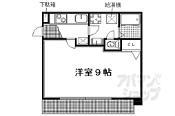 ハウスセゾン京大北 1Kの間取図画像