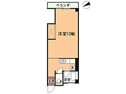 THEBALEINATORI ワンルームの間取図画像