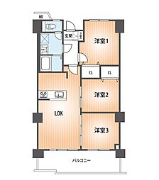 間取図画像 3LDK