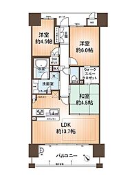アトレ御幣島 3LDKの間取図画像