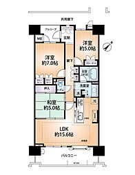 リバーガーデンこのはな 3LDKの間取図画像