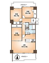 グランドメゾン西九条 3LDKの間取図画像