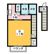 ネクスト島崎  ｜ 三重県津市島崎町（賃貸アパート1K・2階・35.64㎡） その2