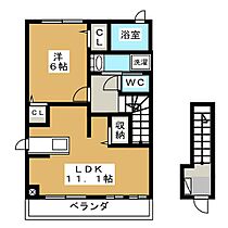 プラシード平和Ｂ  ｜ 三重県津市河芸町一色（賃貸アパート1LDK・2階・46.09㎡） その2