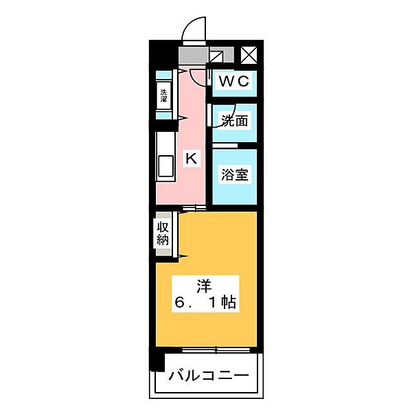 Ｅａｓｔ　Ｃｏｕｒｔ　Ｓａｋｕｒａｂａｓｈｉ ｜三重県津市桜橋３丁目(賃貸マンション1K・2階・24.86㎡)の写真 その2