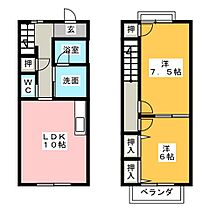 メゾン結城の森 Ｂ ｜ 三重県津市八幡町津（賃貸マンション2LDK・1階・59.62㎡） その2