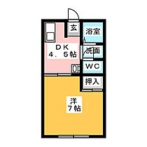 Ｔｗｉｎ　Ｃｏｕｒｔ　B棟  ｜ 三重県津市一身田平野（賃貸アパート1DK・1階・25.00㎡） その2