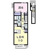 エスポワールA  ｜ 三重県津市神納町（賃貸アパート1LDK・2階・42.80㎡） その2