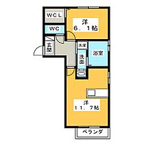 Ｍaison・De・Chance  ｜ 三重県津市一身田中野（賃貸アパート1LDK・1階・43.74㎡） その2